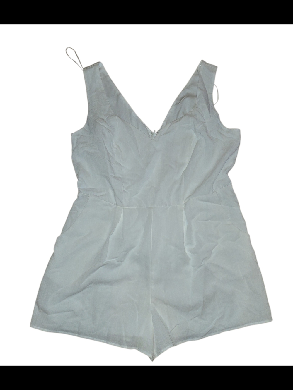 Blue Rain Light Blue V-Neck Romper